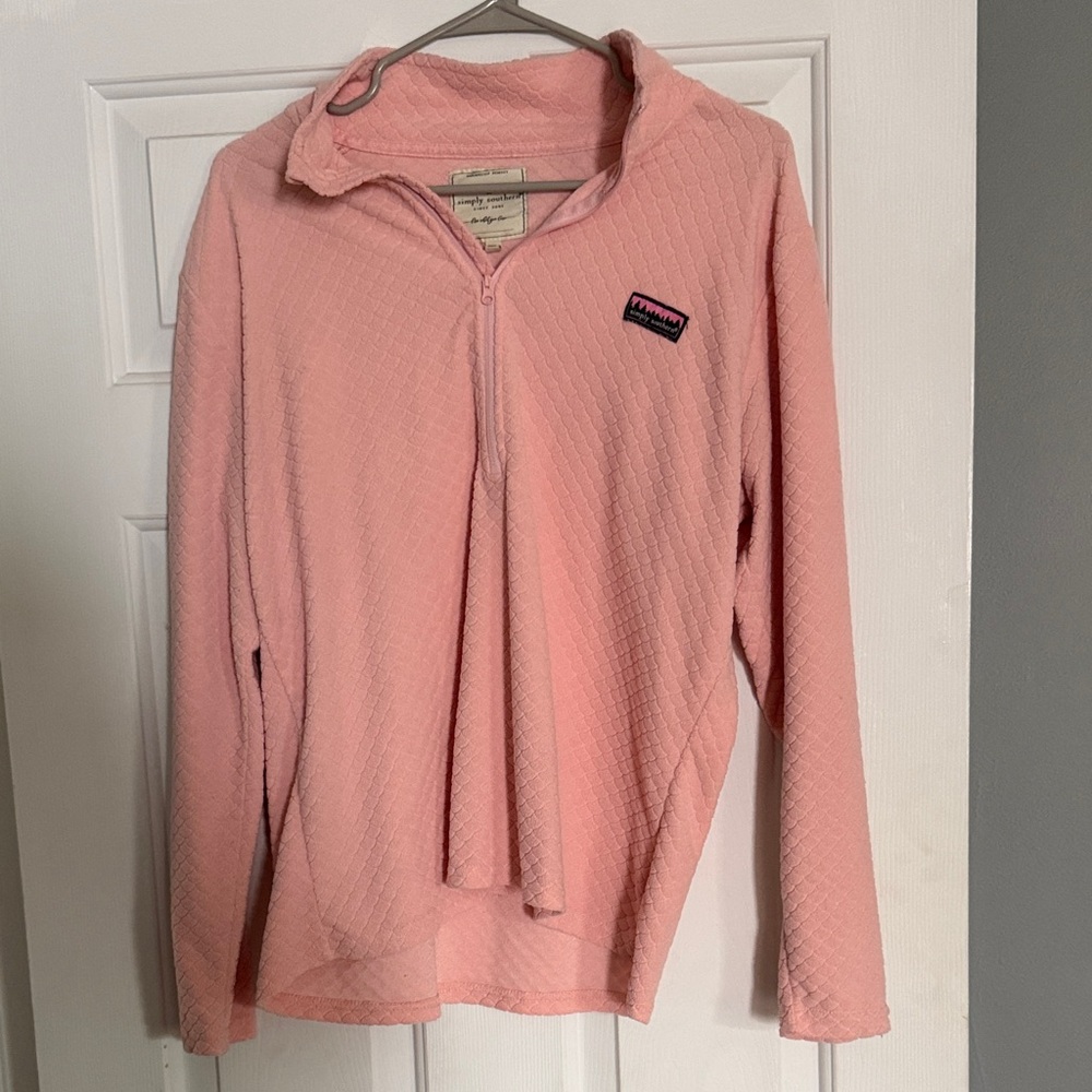 Simply Southern Pink Quarter-Zip Pullover